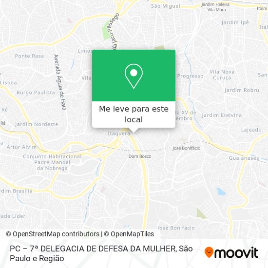 PC – 7ª DELEGACIA DE DEFESA DA MULHER mapa