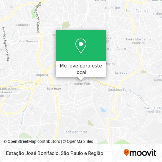 Estação José Bonifácio mapa