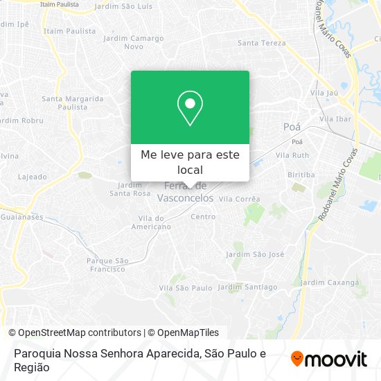 Paroquia Nossa Senhora Aparecida mapa