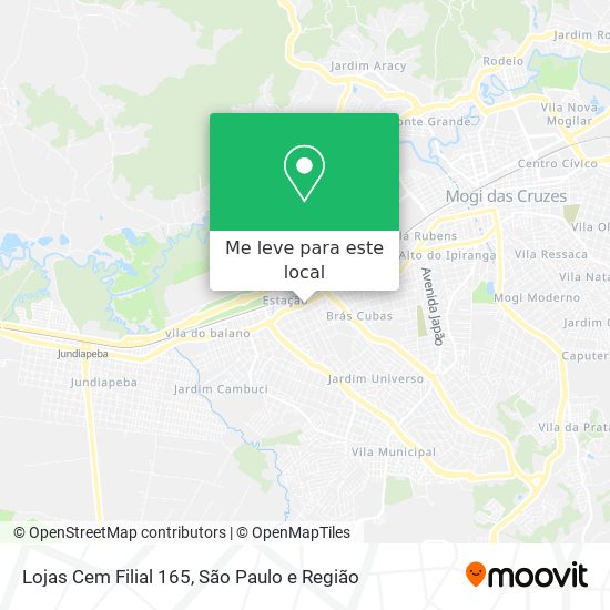 Lojas Cem Filial 165 mapa
