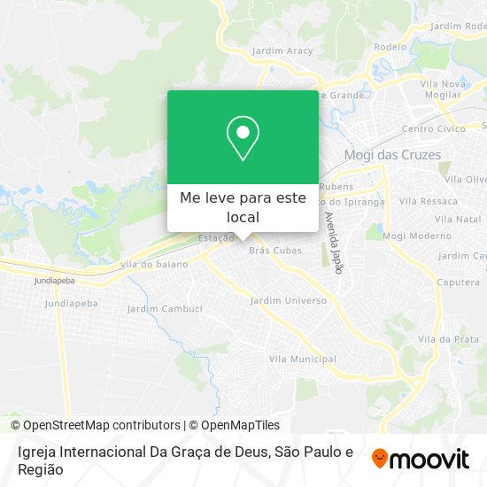 Igreja Internacional Da Graça de Deus mapa