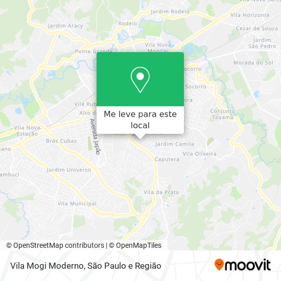 Vila Mogi Moderno mapa