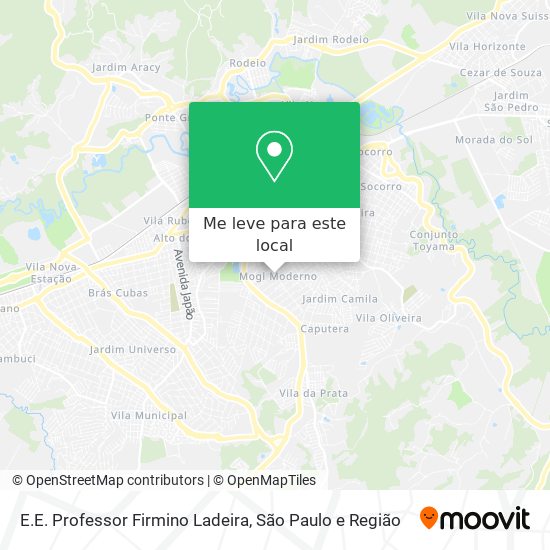 E.E. Professor Firmino Ladeira mapa