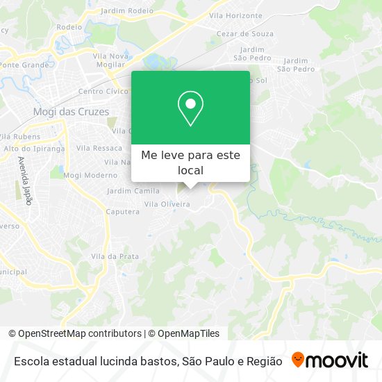 Escola estadual lucinda bastos mapa