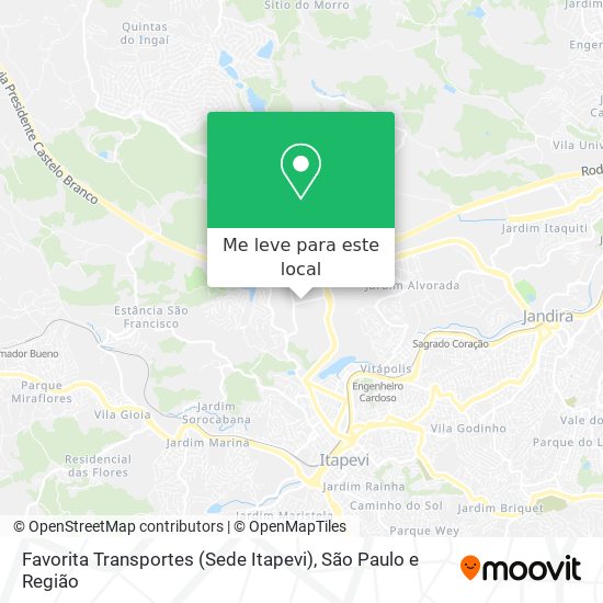 Favorita Transportes (Sede Itapevi) mapa