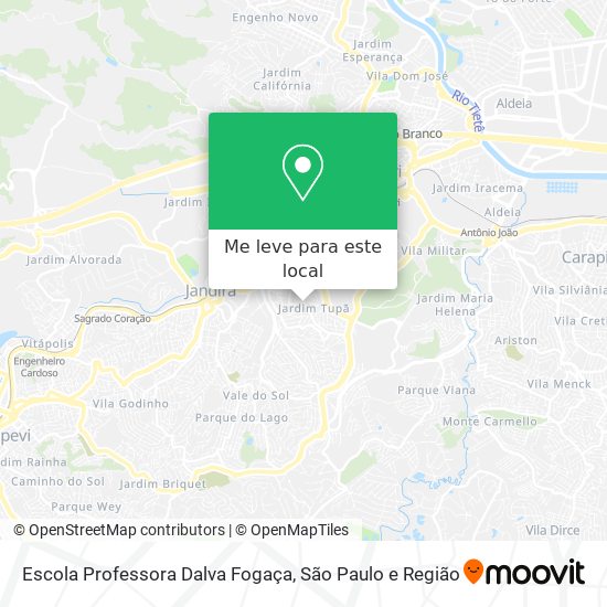 Escola Professora Dalva Fogaça mapa