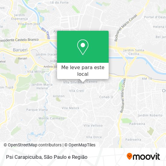 Psi Carapicuiba mapa