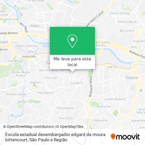 Escola estadual desembargador edgard de moura bittencourt mapa