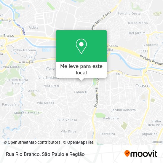 Rua Rio Branco mapa