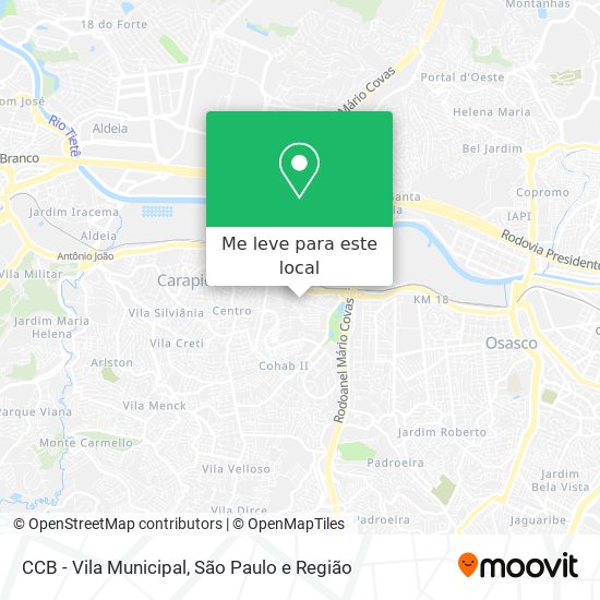 CCB - Vila Municipal mapa