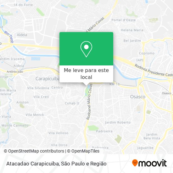 Atacadao Carapicuiba mapa