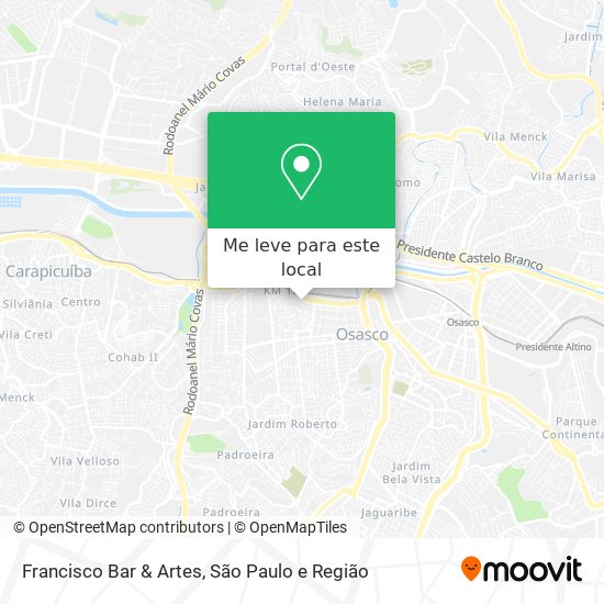 Francisco Bar & Artes mapa