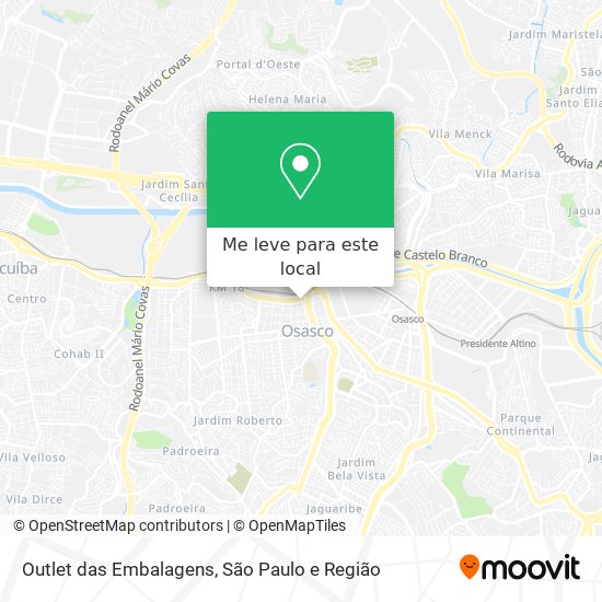 Outlet das Embalagens mapa