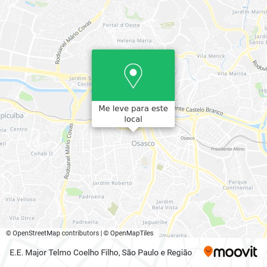 E.E. Major Telmo Coelho Filho mapa