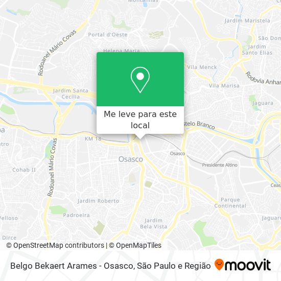 Belgo Bekaert Arames - Osasco mapa