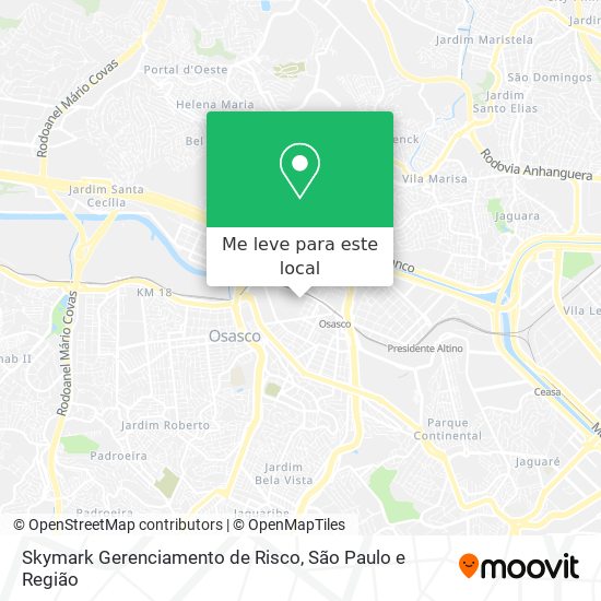Skymark Gerenciamento de Risco mapa