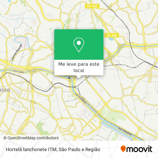 Hortelã lanchonete ITM mapa