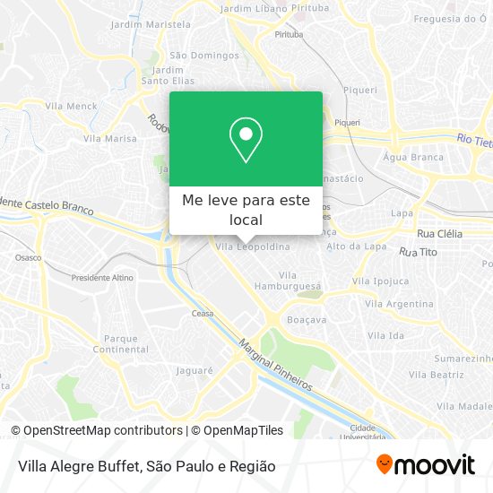 Villa Alegre Buffet mapa