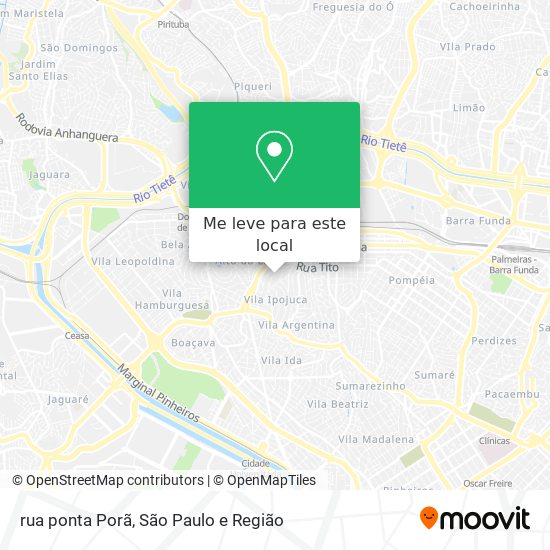 rua ponta Porã mapa