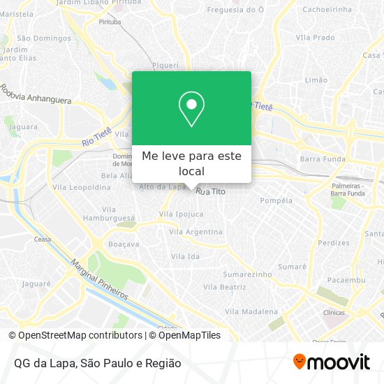 QG da Lapa mapa