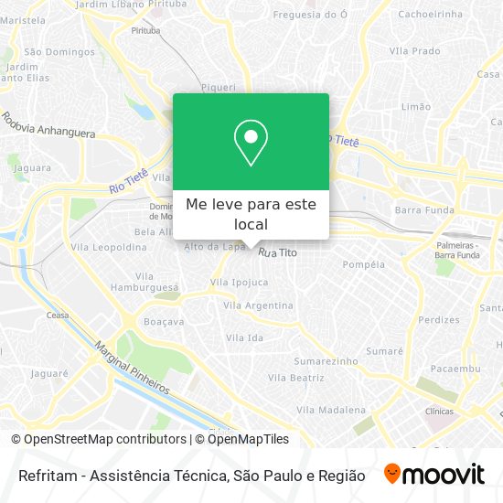 Refritam - Assistência Técnica mapa