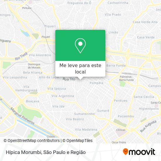 Hípica Morumbi mapa