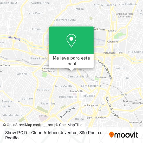 Show P.O.D. - Clube Atlético Juventus mapa