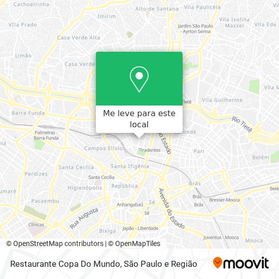 Restaurante Copa Do Mundo mapa