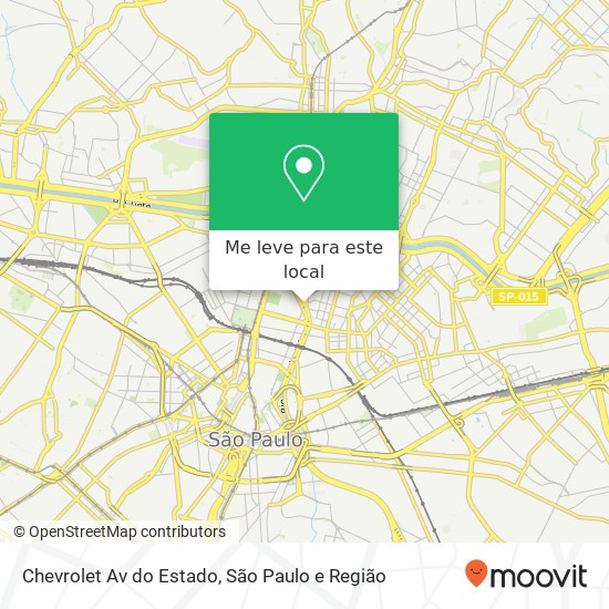 Chevrolet Av do Estado mapa