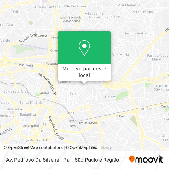 Av. Pedroso Da Silveira - Pari mapa
