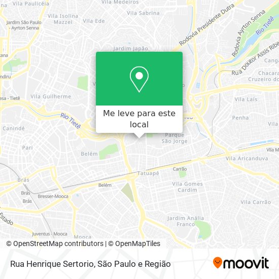 Rua Henrique Sertorio mapa