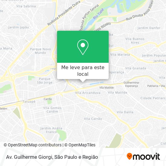Av. Guilherme Giorgi mapa