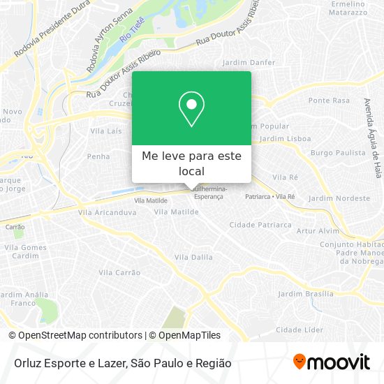 Orluz Esporte e Lazer mapa