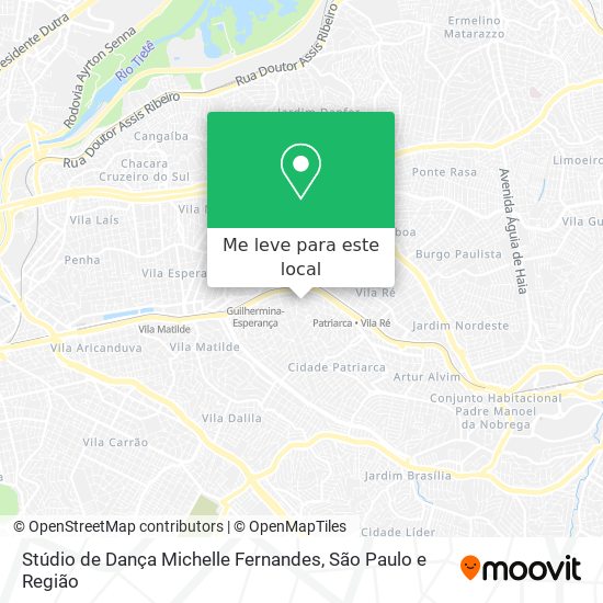 Stúdio de Dança Michelle Fernandes mapa