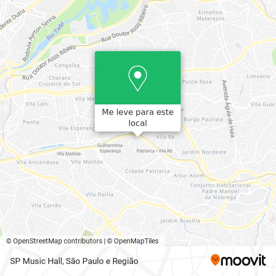 SP Music Hall mapa