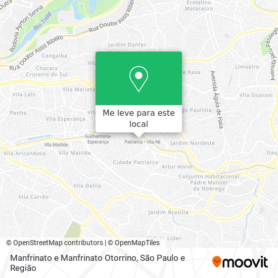 Manfrinato e Manfrinato Otorrino mapa