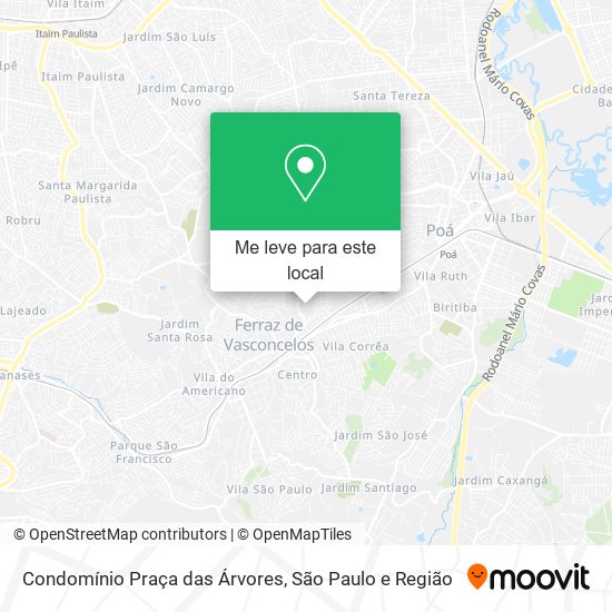 Condomínio Praça das Árvores mapa