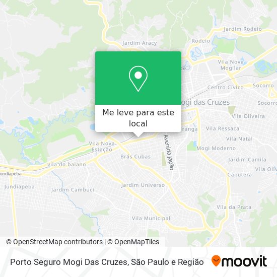 Porto Seguro Mogi Das Cruzes mapa