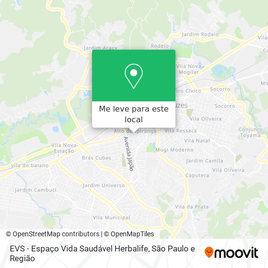 EVS - Espaço Vida Saudável Herbalife mapa