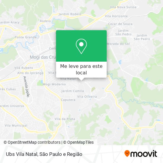 Ubs Vila Natal mapa