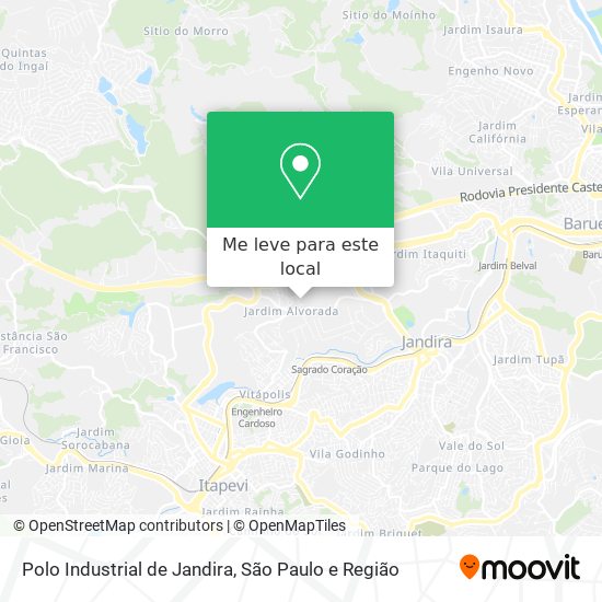 Polo Industrial de Jandira mapa