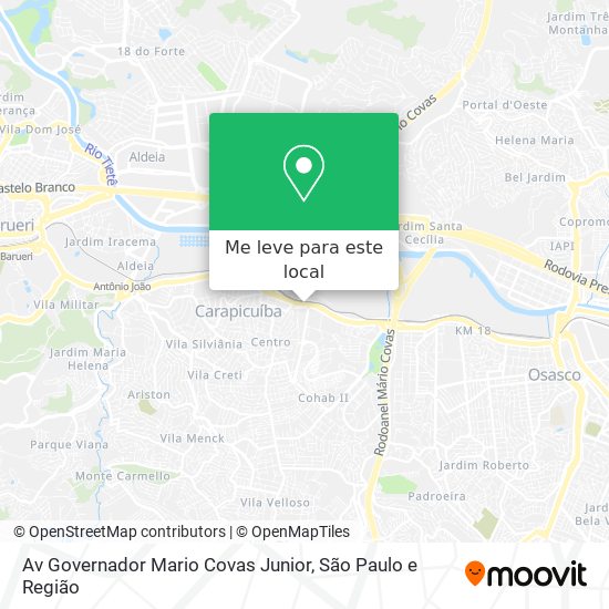 Av Governador Mario Covas Junior mapa