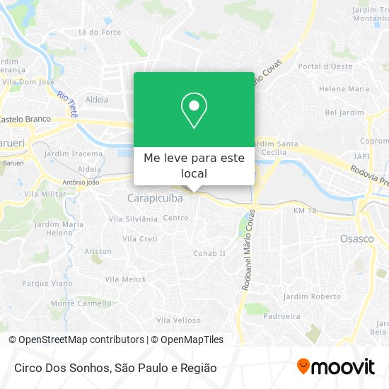 Circo Dos Sonhos mapa