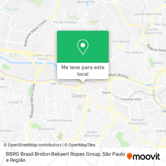 BBRG Brasil Bridon-Bekaert Ropes Group mapa