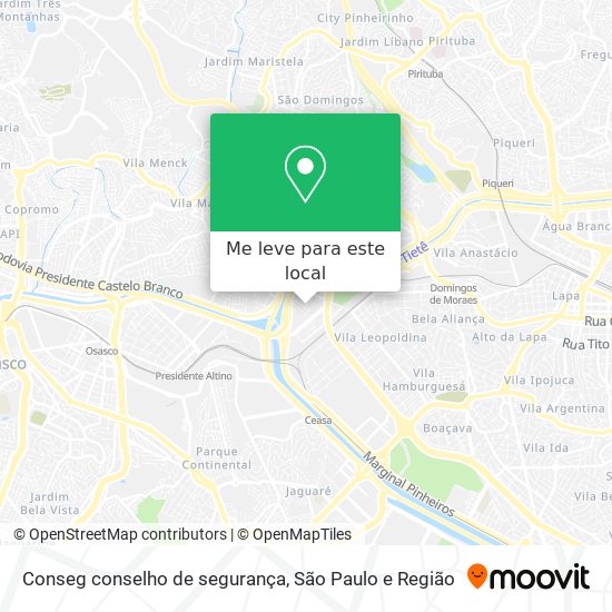 Conseg conselho de segurança mapa