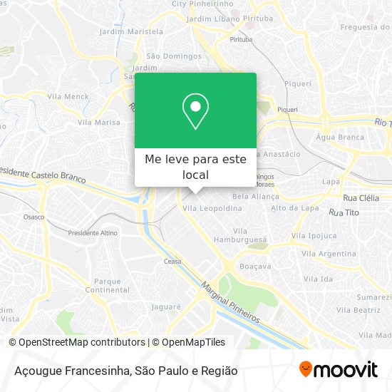 Açougue Francesinha mapa