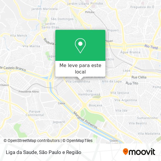 Liga da Saude mapa