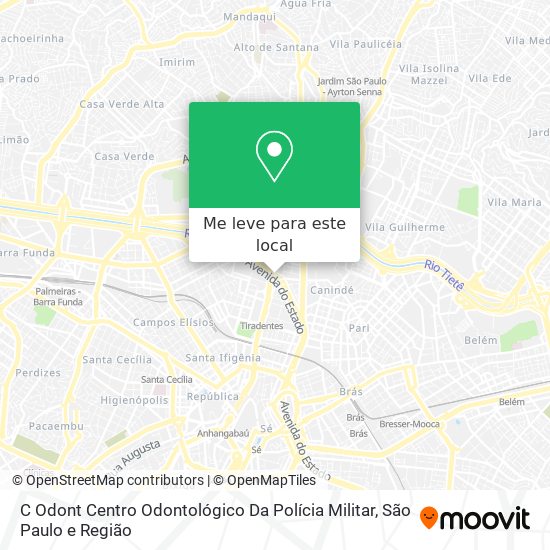 C Odont Centro Odontológico Da Polícia Militar mapa