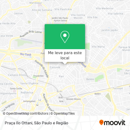 Praça Ilo Ottani mapa