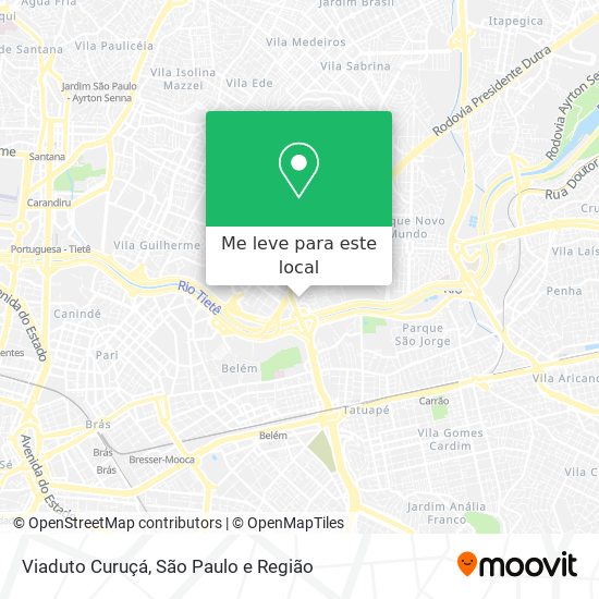 Viaduto Curuçá mapa